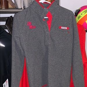columbia pfg ole miss quarter zip jacket